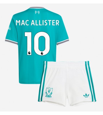 Liverpool Alexis Mac Allister #10 Tercera Equipación Niños 2025-26 Manga Corta (+ Pantalones cortos)